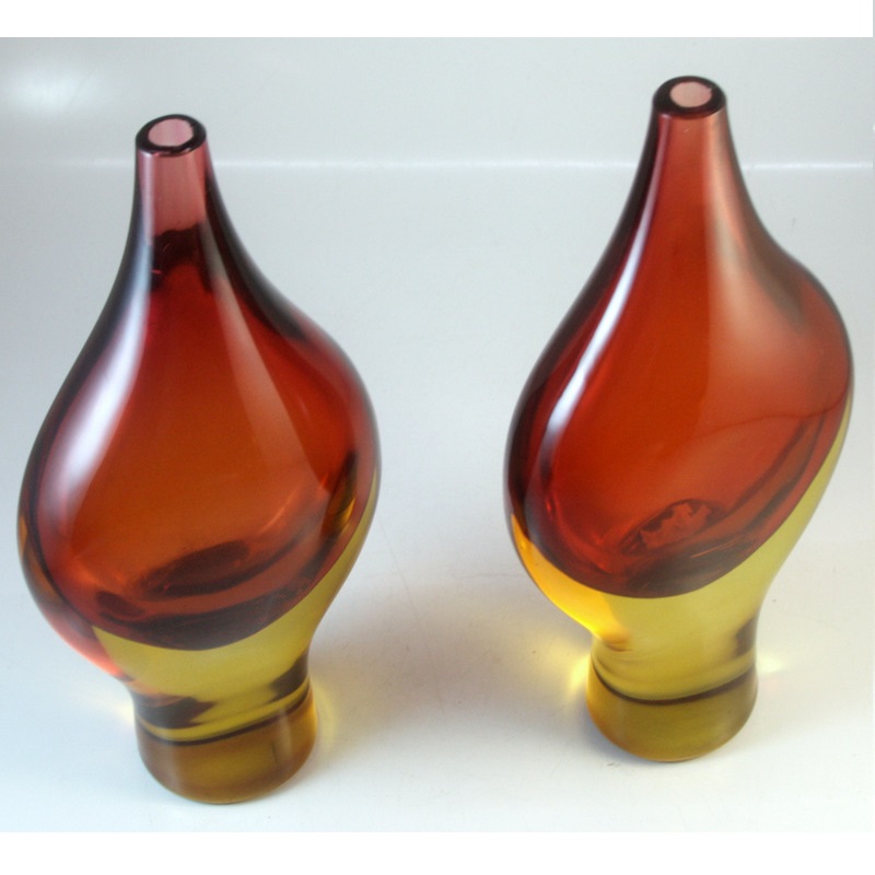 Near Pair of Murano Glass Vases