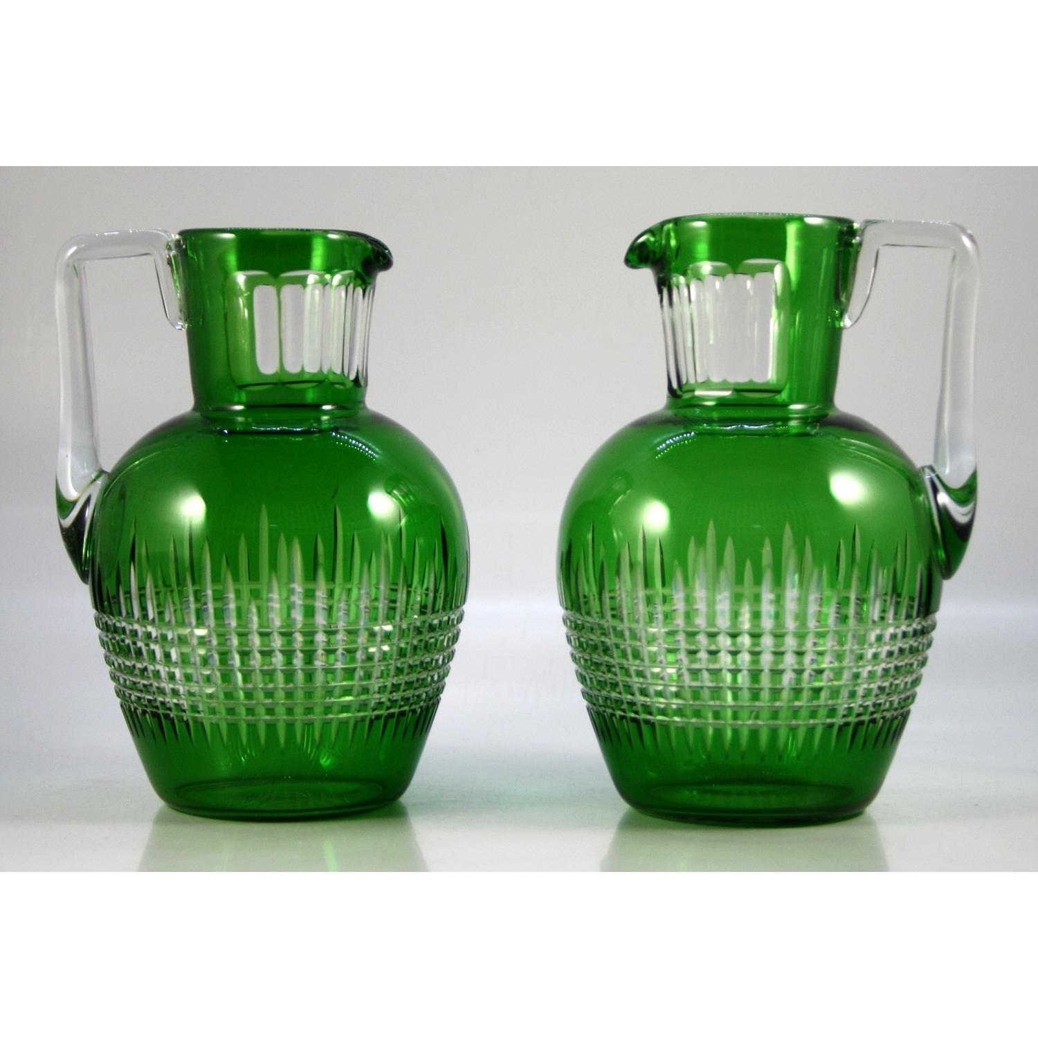 Green Pair of Jars 