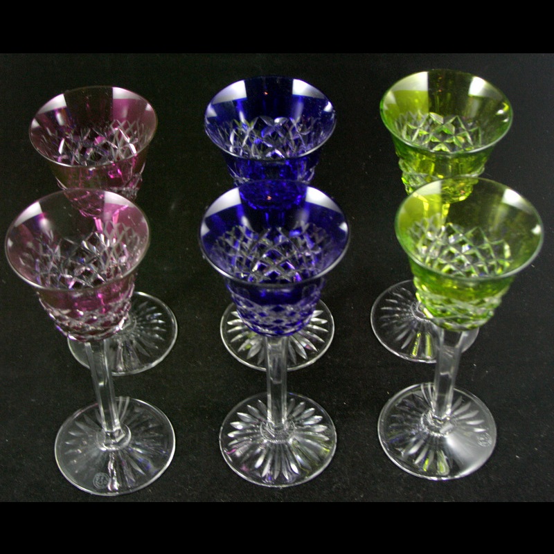 Baccarat Set of Cut Crystal Goblets (6 p.) - Burgos Pattern
