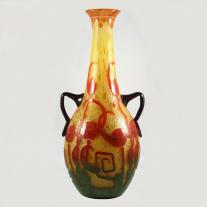 Cameo Glass Vase Signed Le Verre