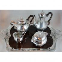 Gallia Silverplated Art Nouveau Tea Set