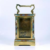 Gilt Bronze Champlevé Enamel Carriage Clock